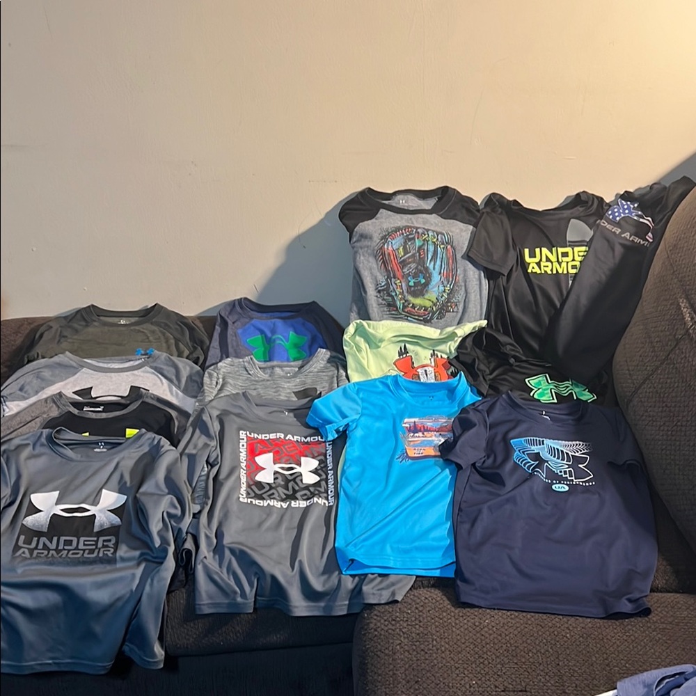 Under Armour Kids' Assorted T-Shirts - Black, Gray, Blue